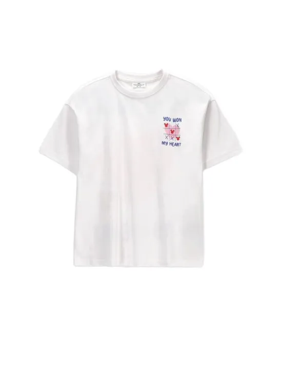 Coccodrillo T-Shirt ZC6143218LGD-001 Biały Regular Fit