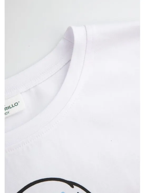 Coccodrillo T-Shirt ZC5143206LGD-001 Biały Regular Fit