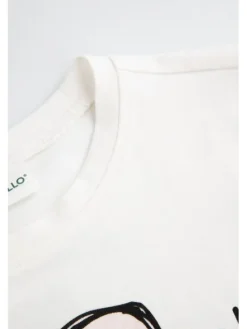 Coccodrillo T-Shirt ZC5143104LGD-003 Écru Regular Fit