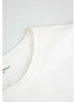 Coccodrillo T-Shirt ZC6143211LGD-003 Kremowy Regular Fit