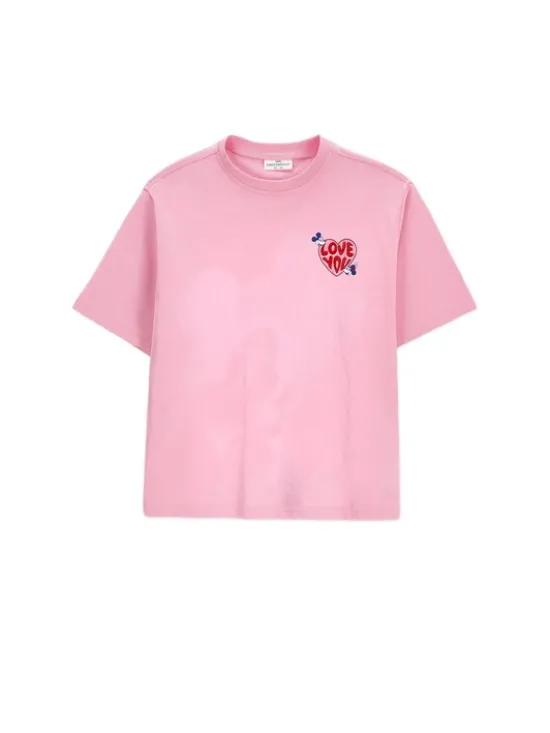 Coccodrillo T-Shirt ZC6143219LGD-007 Różowy Regular Fit