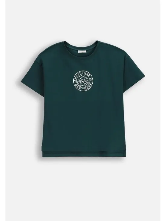 Coccodrillo T-Shirt ZC5143207LGD-011 Zielony Regular Fit