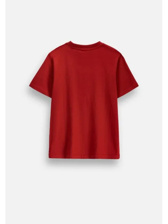 Coccodrillo T-Shirt ZC6143204RBJ-017 Bordowy Regular Fit