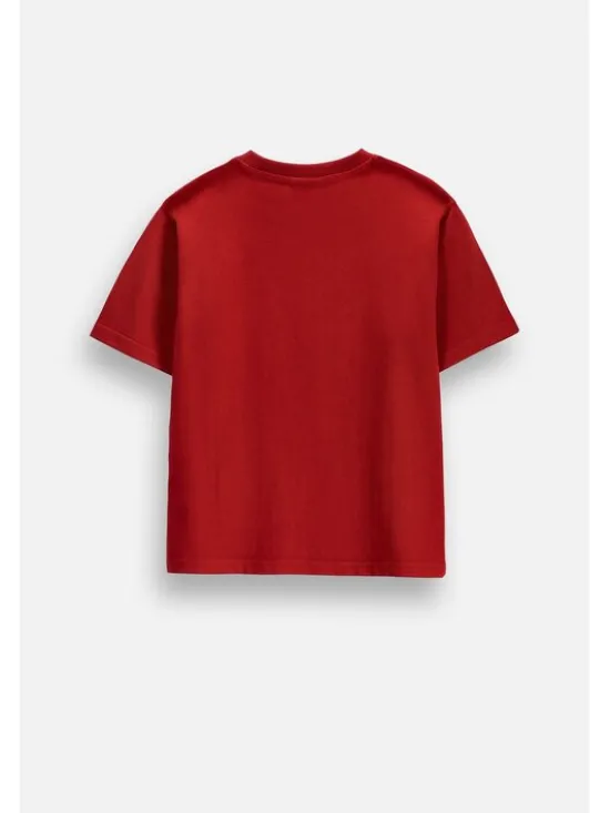 Coccodrillo T-Shirt ZC6143203RBK-017 Bordowy Regular Fit