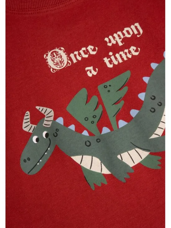 Coccodrillo T-Shirt ZC6143203RBK-017 Bordowy Regular Fit