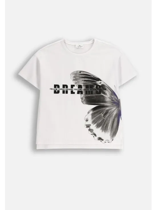 Coccodrillo T-Shirt ZC5143202RGJ-001 Biały Regular Fit