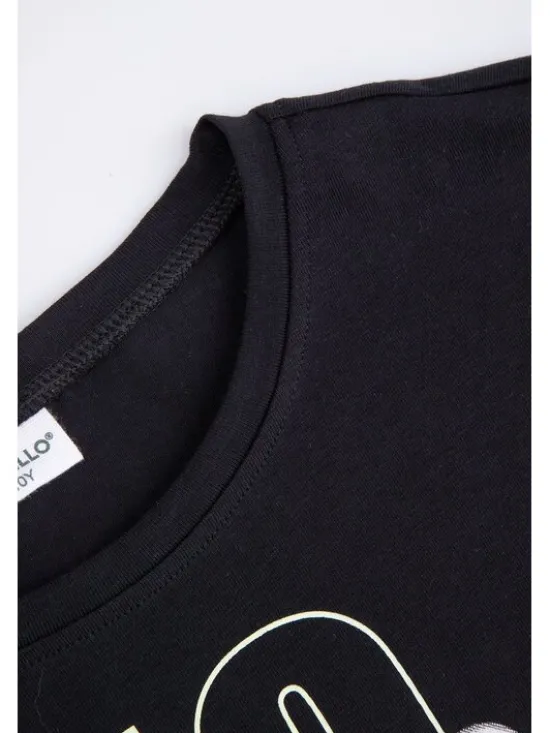 Coccodrillo T-Shirt ZC5143201RGJ-021 Czarny Regular Fit