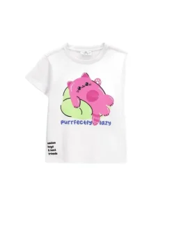 Coccodrillo T-Shirt ZC6143201SGK-001 Biały Regular Fit