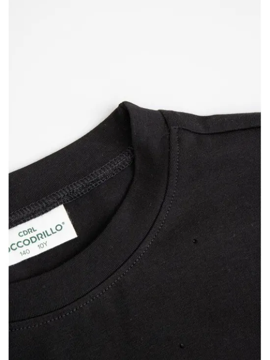 Coccodrillo T-Shirt ZC6143203TGJ-021 Czarny Regular Fit