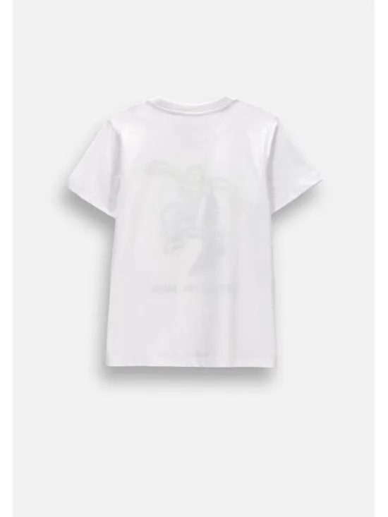 Coccodrillo T-Shirt ZC6143213VBA-001 Biały Regular Fit