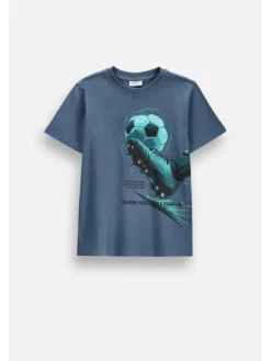 Coccodrillo T-Shirt ZC6143214VBA-014 Niebieski Regular Fit