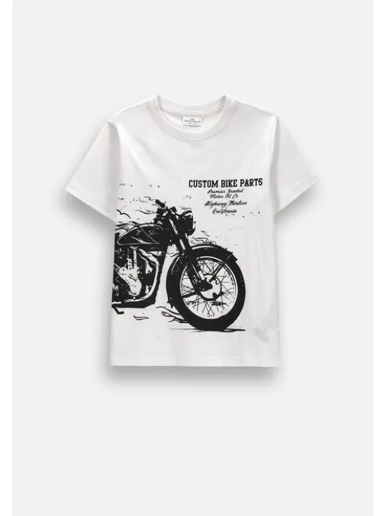 Coccodrillo T-Shirt ZC6143217VBB-001 Biały Regular Fit