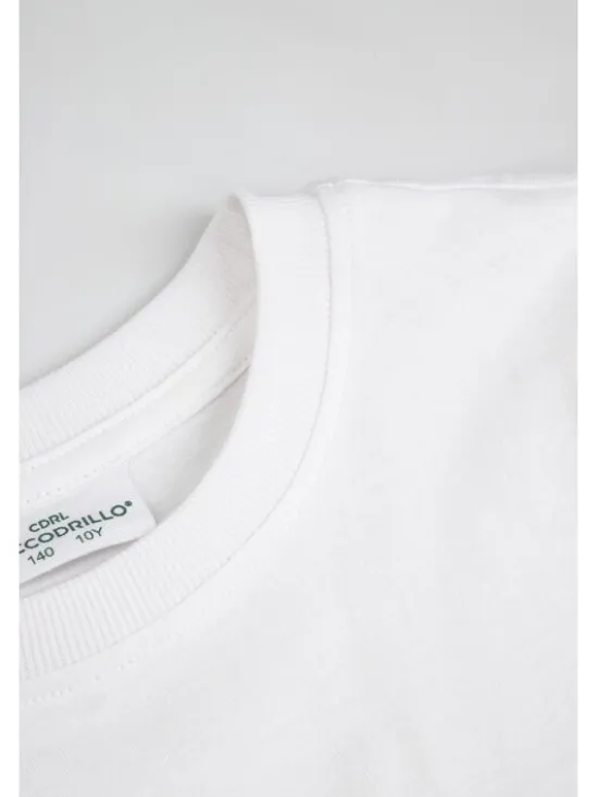 Coccodrillo T-Shirt ZC6143217VBB-001 Biały Regular Fit