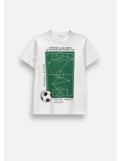 Coccodrillo T-Shirt ZC6143208VBB-001 Biały Regular Fit