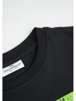 Coccodrillo T-Shirt ZC6143211VBB-021 Czarny Regular Fit