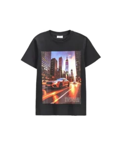 Coccodrillo T-Shirt ZC6143224VBB-021 Czarny Regular Fit