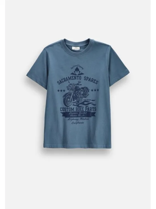 Coccodrillo T-Shirt ZC6143218VBB-014 Niebieski Regular Fit