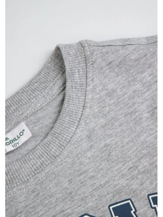 Coccodrillo T-Shirt ZC6143225VBB-019 Szary Regular Fit