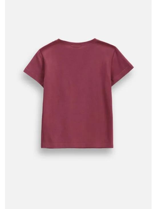 Coccodrillo T-Shirt ZC6143239VGA-017 Bordowy Regular Fit