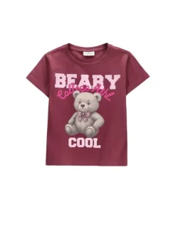Coccodrillo T-Shirt ZC6143239VGA-017 Bordowy Regular Fit