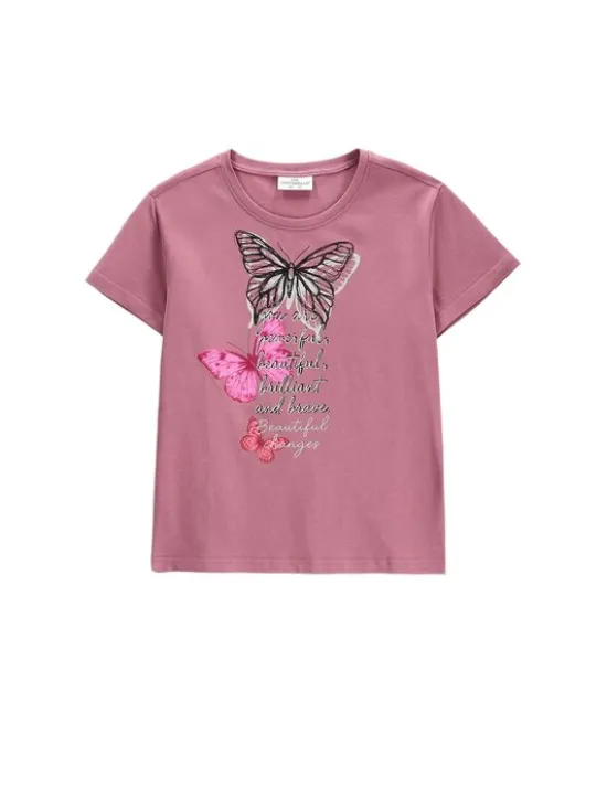 Coccodrillo T-Shirt ZC6143219VGA-007 Różowy Regular Fit