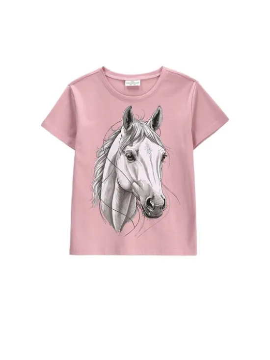 Coccodrillo T-Shirt ZC6143225VGA-033 Różowy Regular Fit