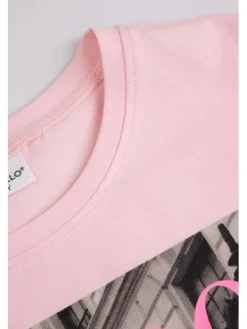 Coccodrillo T-Shirt ZC6143204VGA-033 Różowy Regular Fit
