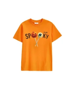 Coccodrillo T-Shirt ZC6143201VUA-006 Pomarańczowy Regular Fit