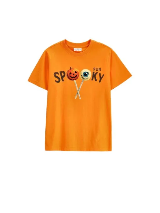 Coccodrillo T-Shirt ZC6143201VUA-006 Pomarańczowy Regular Fit