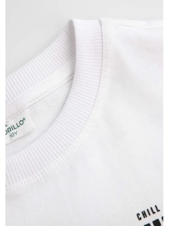 Coccodrillo T-Shirt ZC6143203WBJ-001 Biały Regular Fit