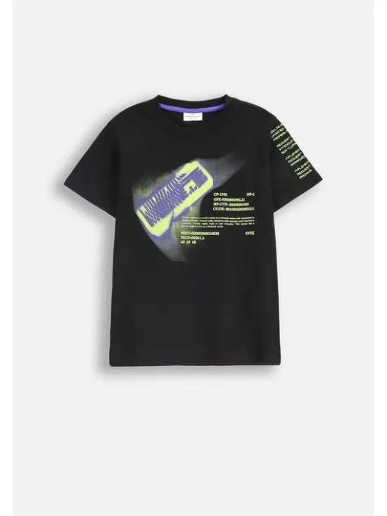 Coccodrillo T-Shirt ZC5143203XBJ-021 Czarny Regular Fit