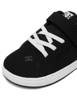 DC Shoes Sneakersy EO-COURT GRAFFIK ELASTIC TODDLER DC02547002 Czarny