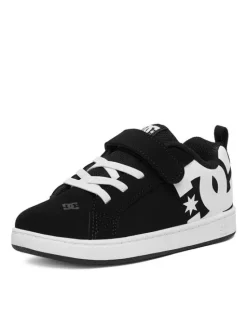 DC Shoes Sneakersy EO-COURT GRAFFIK ELASTIC TODDLER DC02547002 Czarny