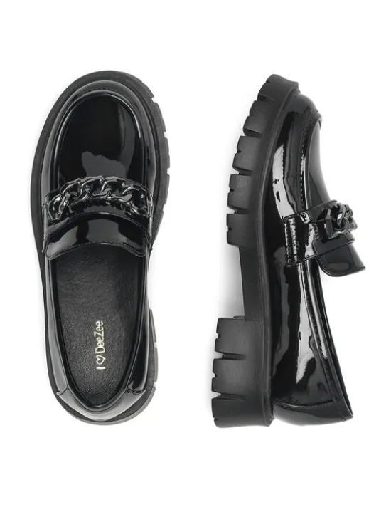 DeeZee Loafersy CEO-CS5907-07 Czarny