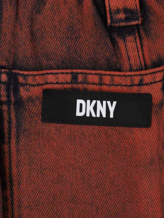 DKNY Jeansy D34B02 D Miedziany Regular Fit