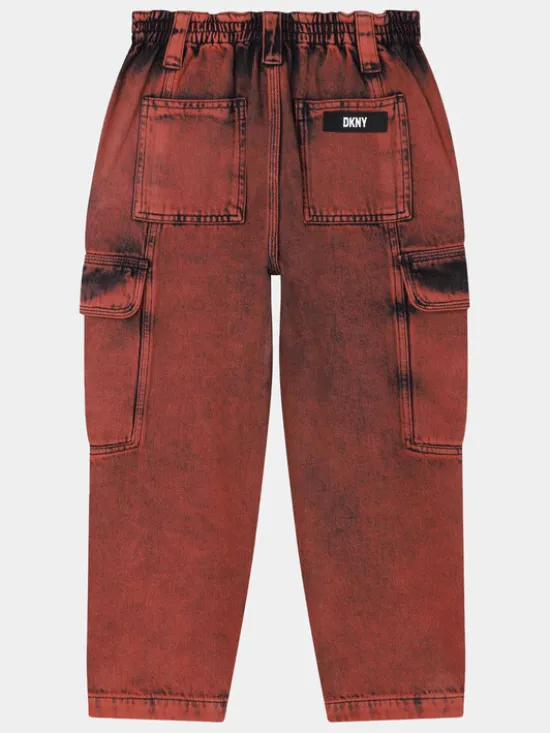 DKNY Jeansy D34B02 D Miedziany Regular Fit
