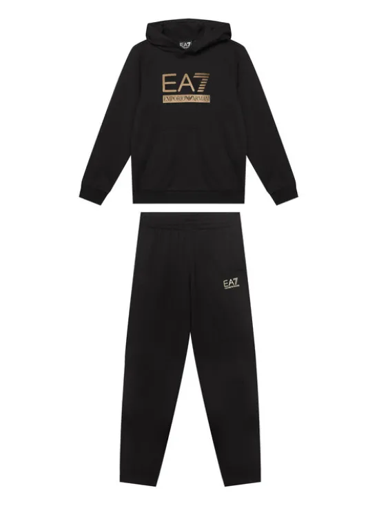 EA7 Emporio Armani Dres 7B000355 AF13512 MC004 Czarny Regular Fit