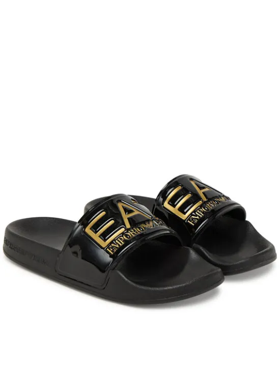 EA7 Emporio Armani Klapki 7Y000037 AF15118 PC001 Czarny