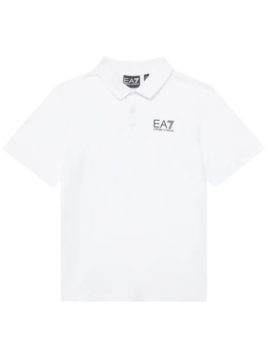 EA7 Emporio Armani Polo 7B000022 AF10378 U0002 Biały Regular Fit