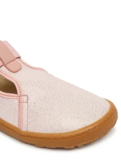 Froddo Kapcie Barefoot Canvas T-Bar G1700439-2 D Różowy