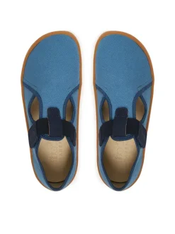 Froddo Kapcie Barefoot Canvas T-Bar G1700439-1 D Niebieski