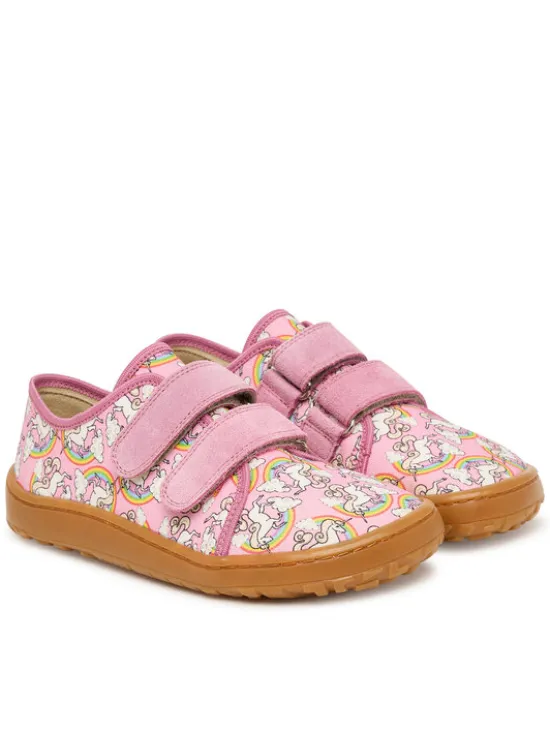 Froddo Kapcie Barefoot Canvas G1700440-12 D Różowy
