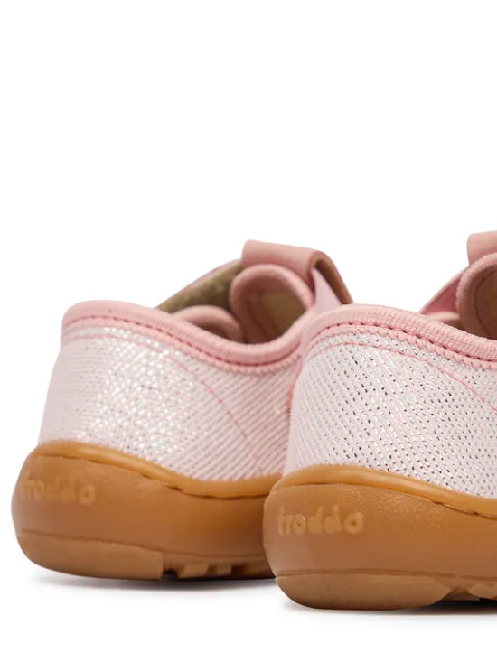 Froddo Kapcie Barefoot Canvas T-Bar G1700439-2 M Różowy
