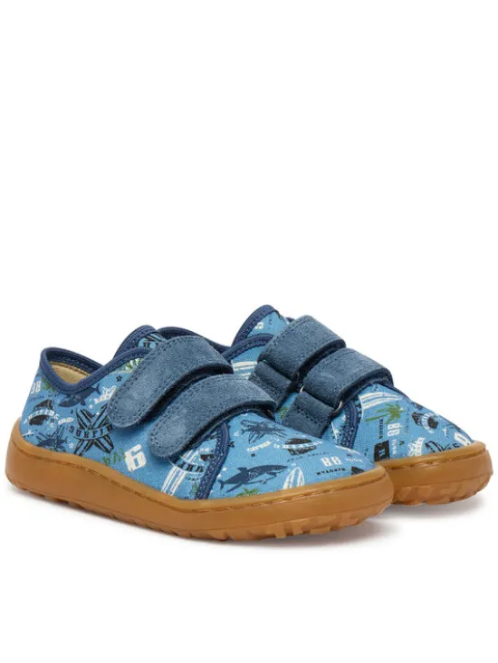 Froddo Kapcie Barefoot Canvas G1700440-6 S Niebieski