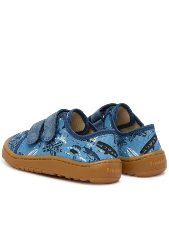 Froddo Kapcie Barefoot Canvas G1700440-6 S Niebieski