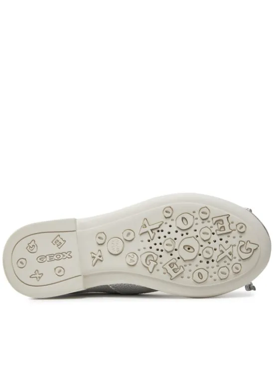Geox Baleriny Jr Plie' J4555D 00044 C1007 M Srebrny