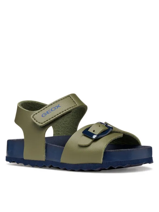 Geox Sandały B Sandal Chalki Boy B652QA 000BC CD3F4 S Zielony