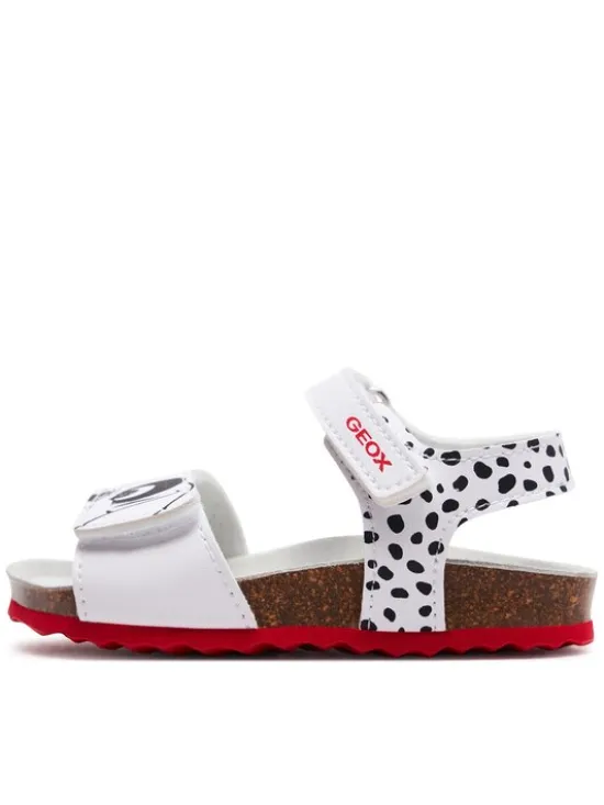 Geox Sandały B Sandal Chalki Girl B452RB 0003W C0404 M Biały
