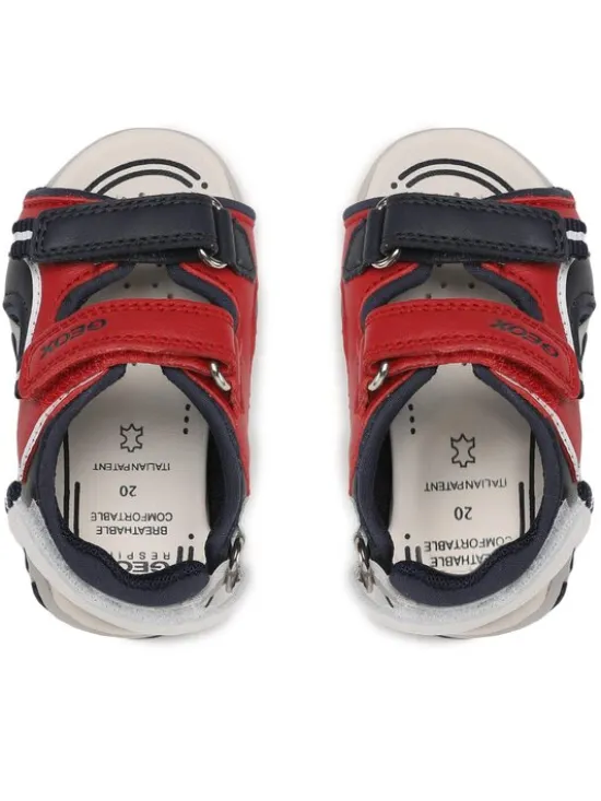 Geox Sandały B Sandal Flaffee Boy B3559A 08515 C7217 M Czerwony