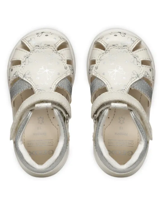 Geox Sandały B Sandal Zapito B556FA 000BC C0007 Biały